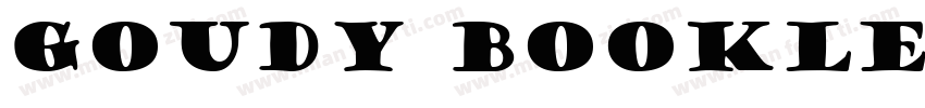 goudy bookletter字体转换